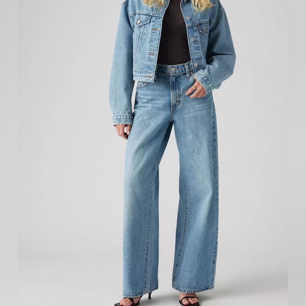Levi's Light Blue Wide Leg Jeans